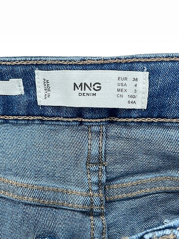 36 Beden mavi Renk Mango Jean / Kot %70 İndirimli.