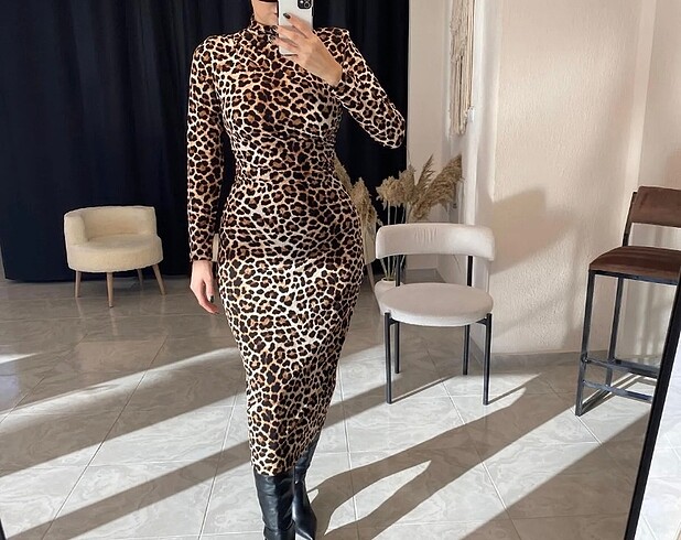 Diğer Leopar elbise