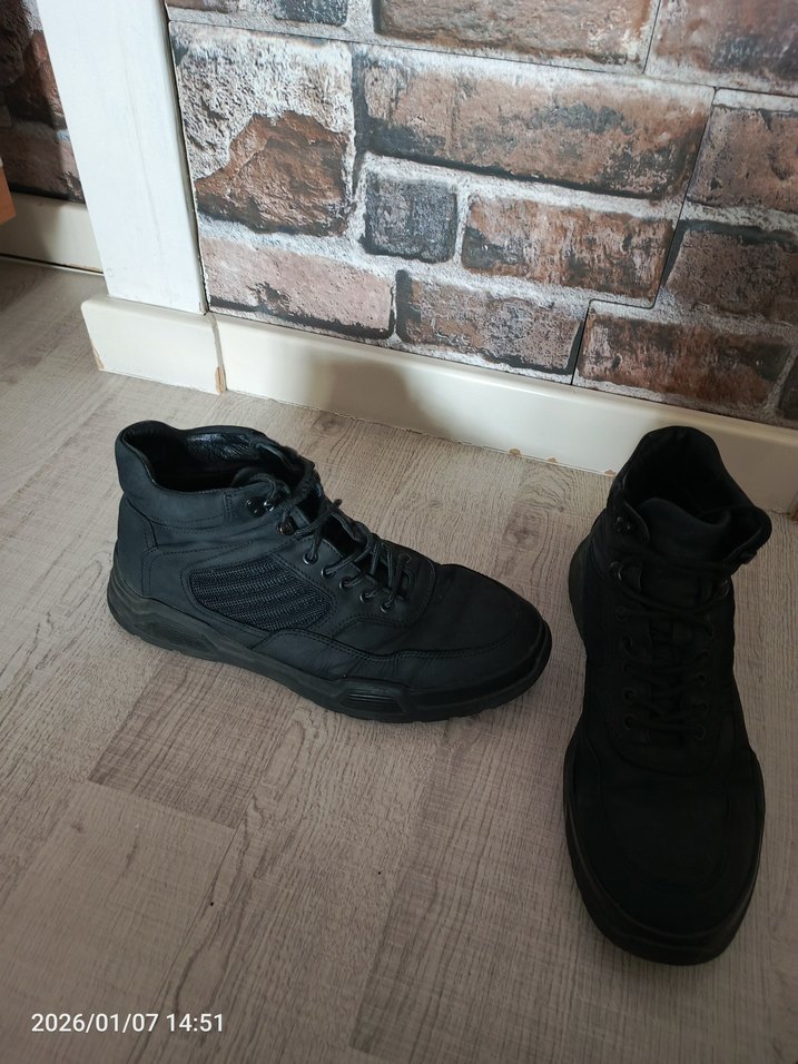 Siyah Bağcıklı Erkek Bot - Görsel 2