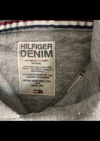 s Beden Gri Erkek Kapüşonlu Sweatshirt 85NY Baskılı