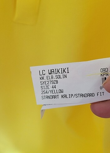 44 Beden sarı Renk Lcw elbise