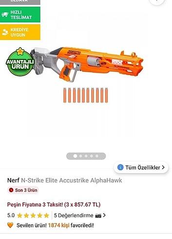 NERF ALPHAWK ACUSSTRIKE
