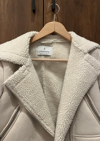 Bej Süet Kürklü Kadın Ceket - Görsel 4