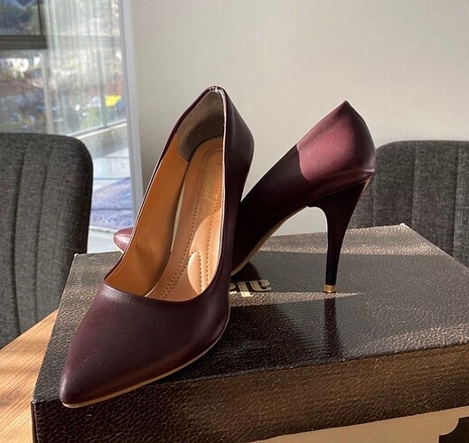 Diğer Bordo stiletto