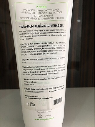  Beden Fresh aloe soothing gel 250 ml