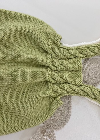 Kız çoçuk örgü yelek hırka süveter - Görsel 3