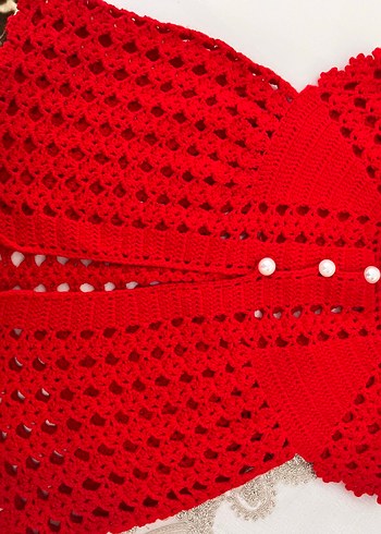 Kız çoçuk örgü yelek hırka süveter - Görsel 7