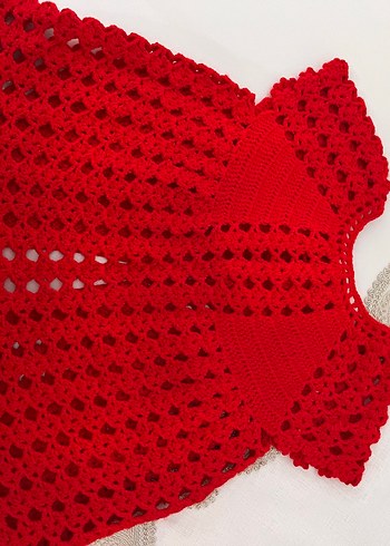 Kız çoçuk örgü yelek hırka süveter - Görsel 6