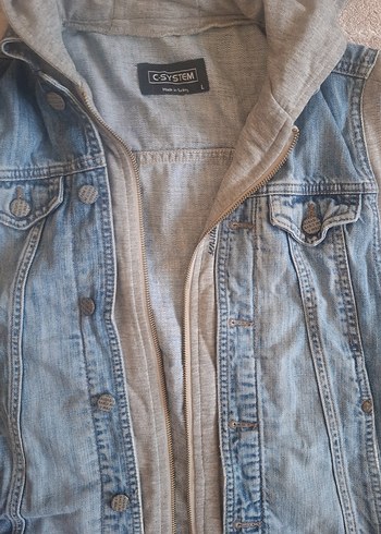 Gri Kot Yelek, Düğmeli, Salaş Kesim - Görsel 2