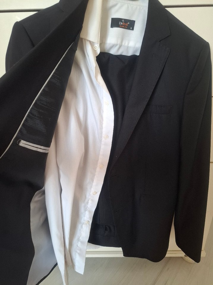 Siyah Modern Klasik Erkek Takım Elbise - Görsel 2