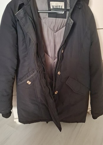 Düğmeli Gri Midi Erkek Kışlık Ceket - Görsel 3