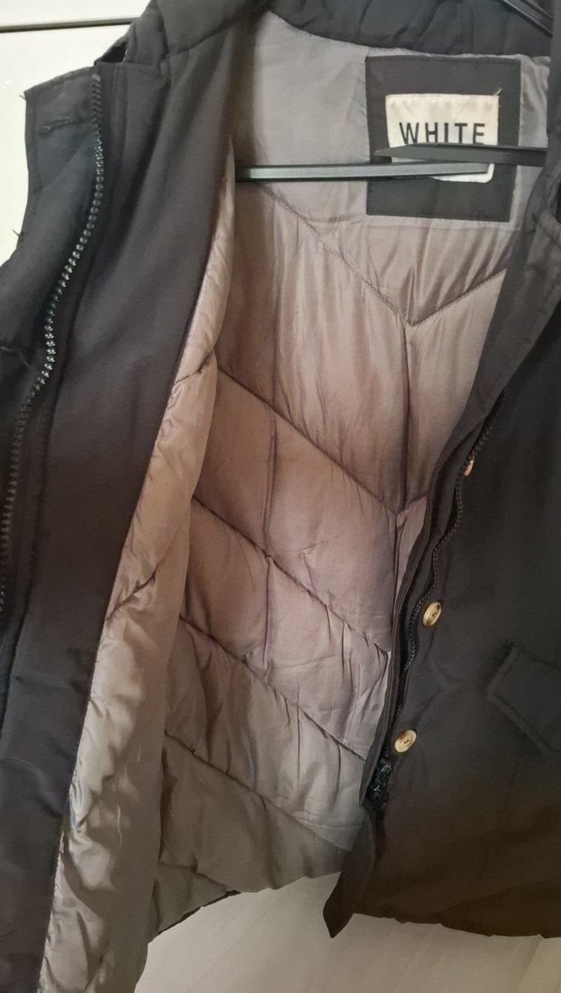 Düğmeli Gri Midi Erkek Kışlık Ceket - Görsel 2