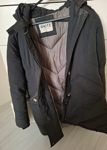 Gri Midi erkek Mont Kapüşonlu - Görsel 2