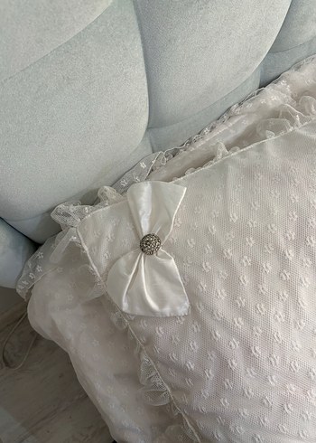 Beyaz Düz Desen Yatak Örtüsü - Görsel 6