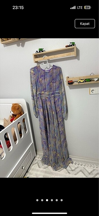 YAZLIK EFİL EFİL DAVET DÜĞÜN ELBİSESİ - Görsel 5