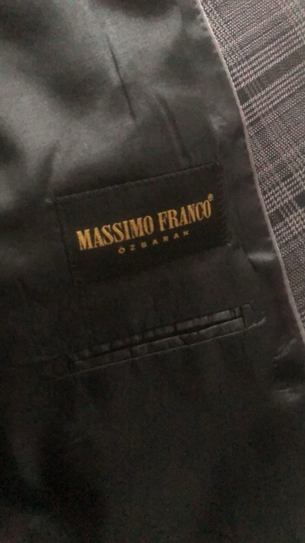 Gri Ekose Desenli Erkek Takım Ceket - Görsel 2