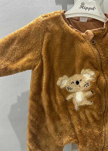 Kahverengi Erkek Bebek Kürklü Tulum - Görsel 4