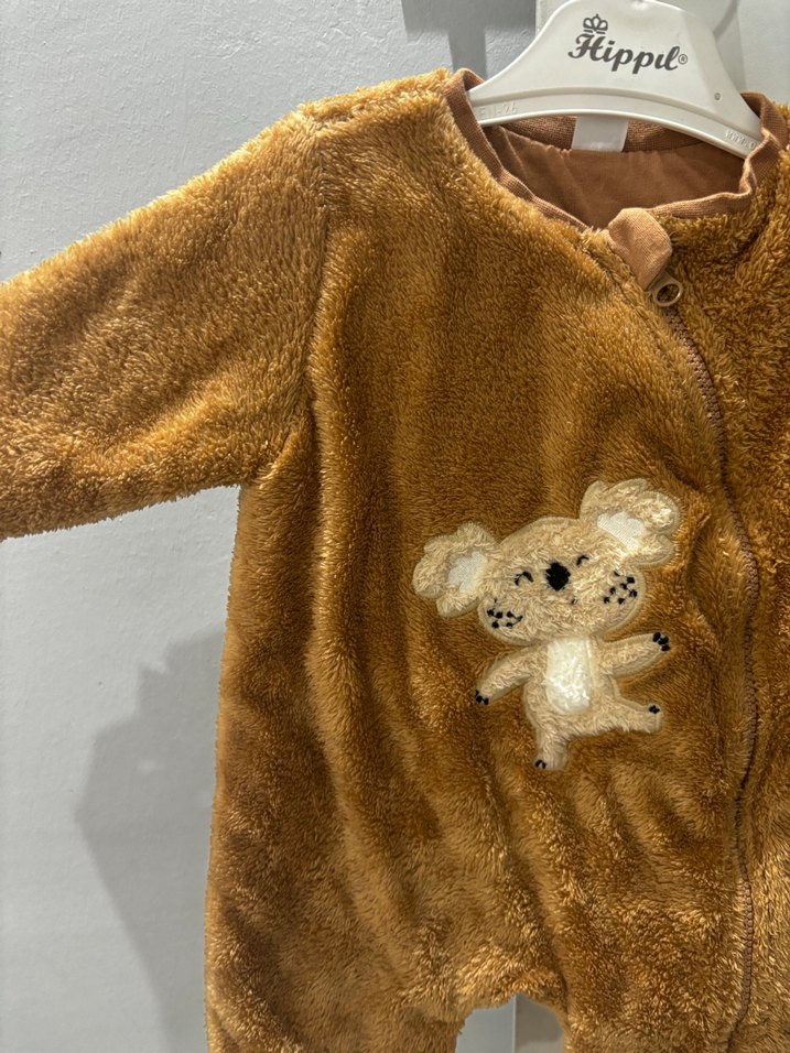 Kahverengi Erkek Bebek Kürklü Tulum - Görsel 4