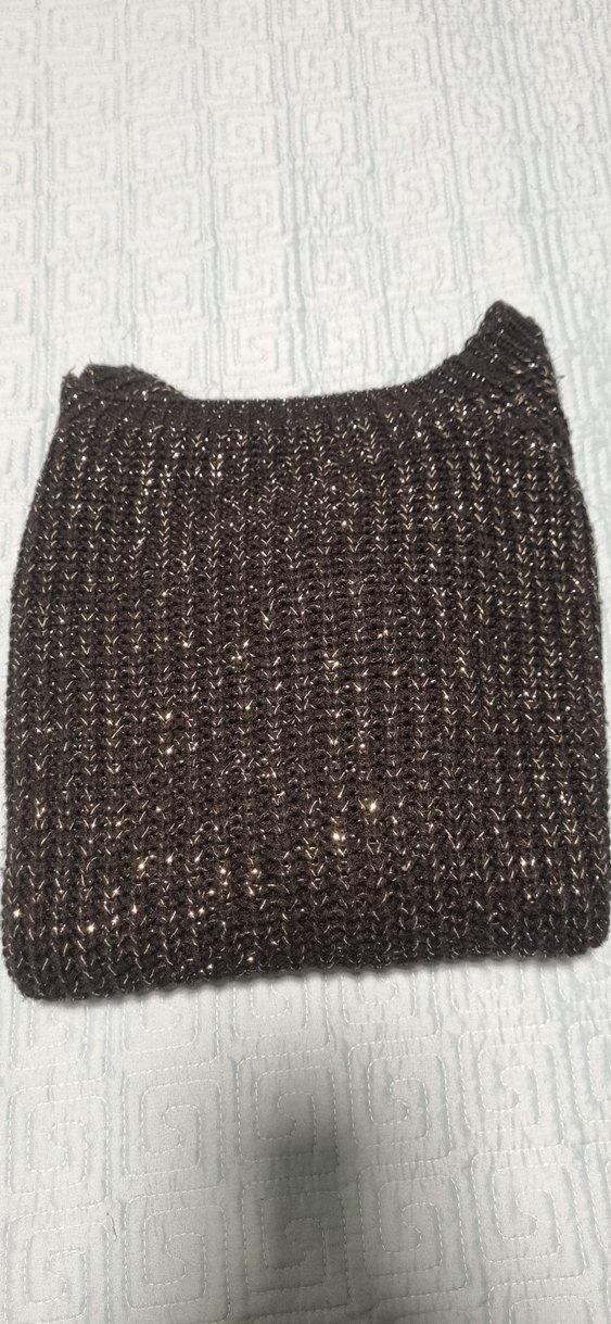 Siyah Yüksek Yakalı Örgü Kadın Kazak - Görsel 2