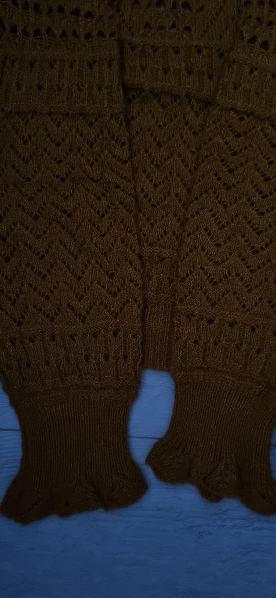 Kadın Hardal,Ajur Örgü Triko Kazak - Görsel 3