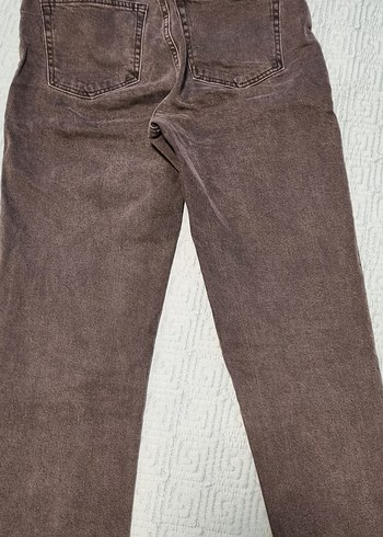 Antrasit Kadın Mom Jean Kot Pantolon - Görsel 3