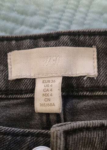 Antrasit Kadın Mom Jean Kot Pantolon - Görsel 2