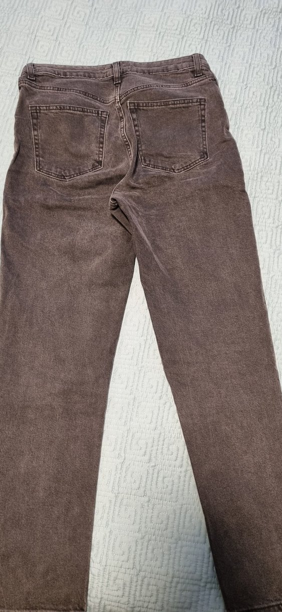 Antrasit Kadın Mom Jean Kot Pantolon - Görsel 3