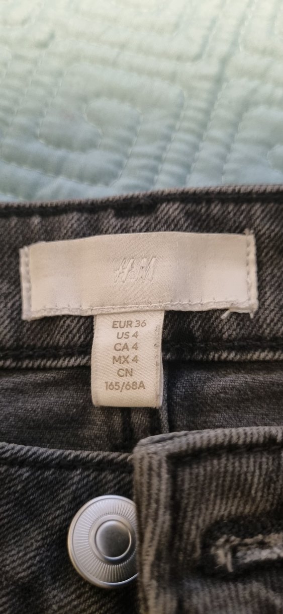 Antrasit Kadın Mom Jean Kot Pantolon - Görsel 2