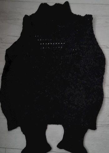 Siyah Ajurlu Kadın Triko Kazak - Görsel 6