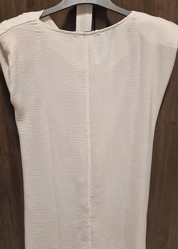 Beyaz Vatkalı Kısa Elbise&Tunik - Görsel 3