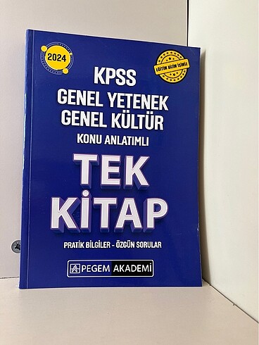 KPSS TEK KİTAP