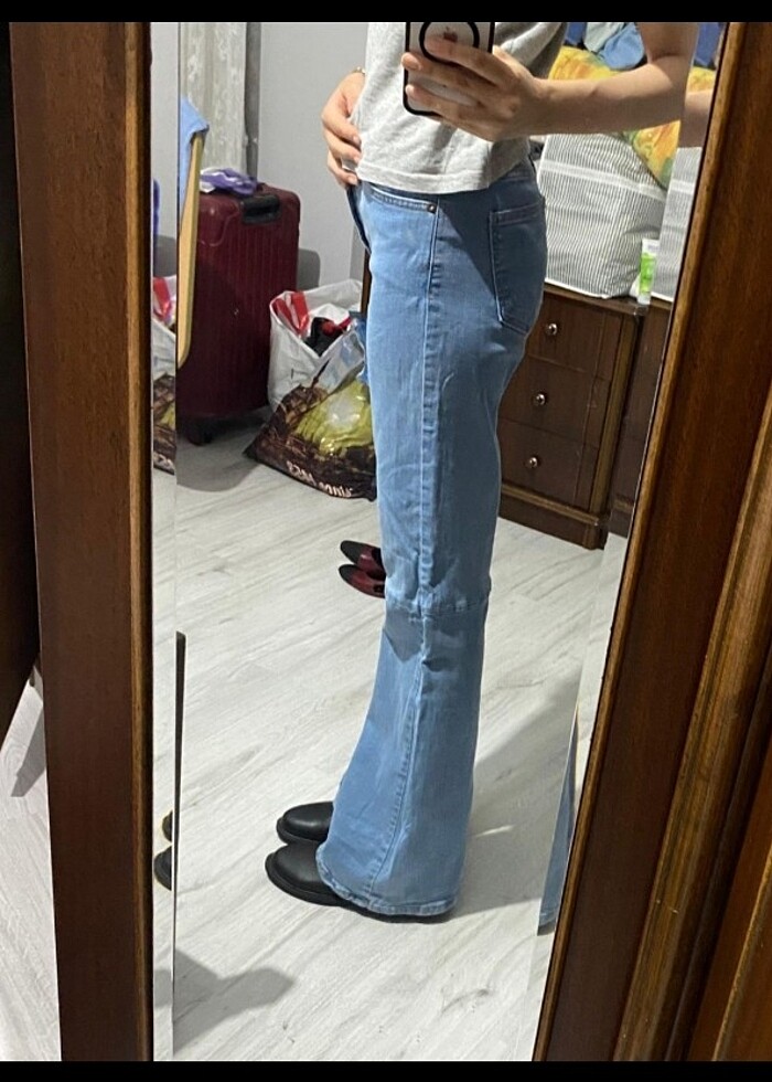 Flare paça jean - Görsel 2