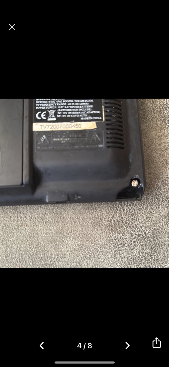 Siyah Schaublin Monitör tv renklı - Görsel 4