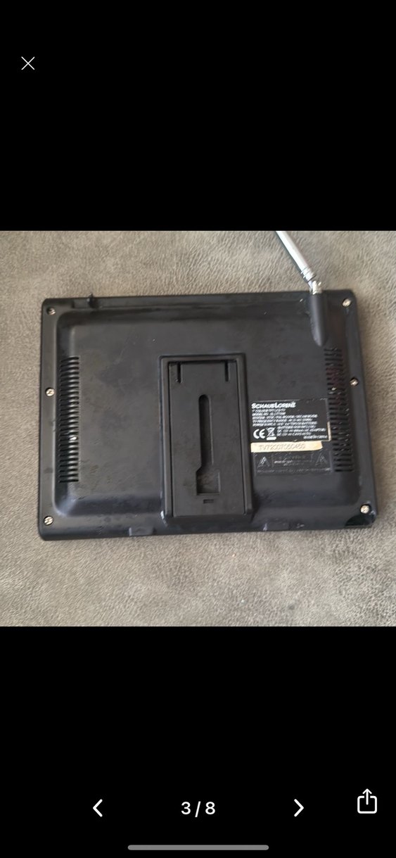 Siyah Schaublin Monitör tv renklı - Görsel 3