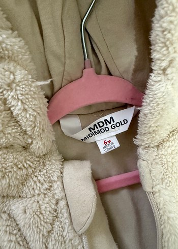 Kız Bebek Bej Kürklü Tulumu - Görsel 2