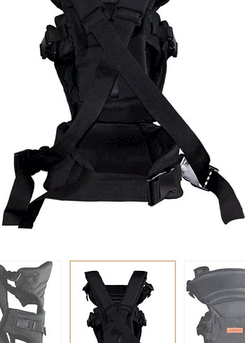 Molmini Plus Bel ve Sırt Destekli Siyah Bebek Taşıyıcı - Görsel 3