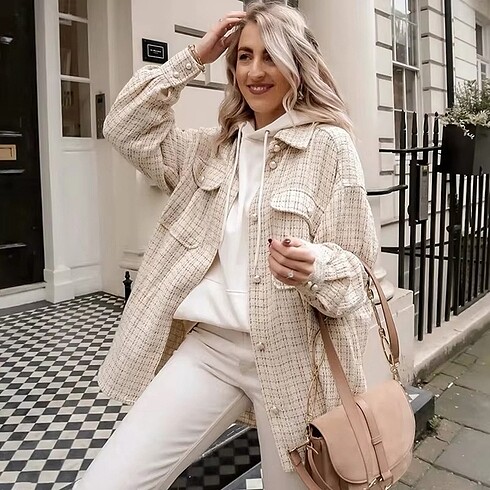 H&M H&M tüvit gömlek ceket