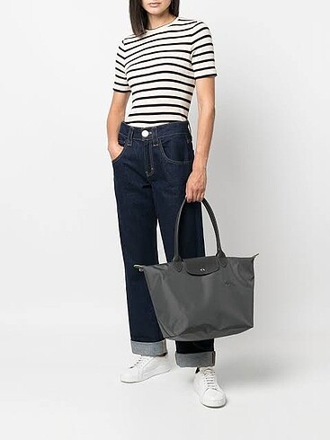 Beden Longchamp gri Large boy