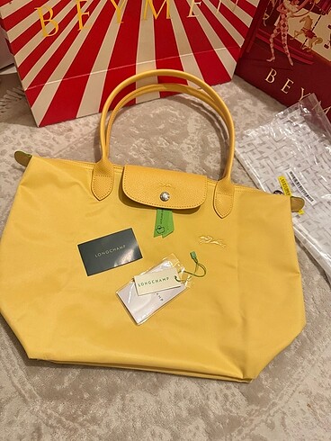 Beden Longchamp L boy sarı renk