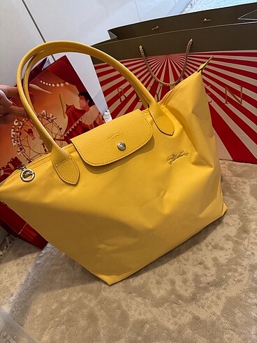 Longchamp Large boy sarı renk