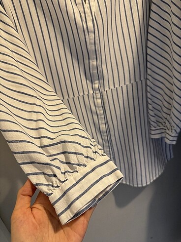 xs Beden Zara linen blend gömlek