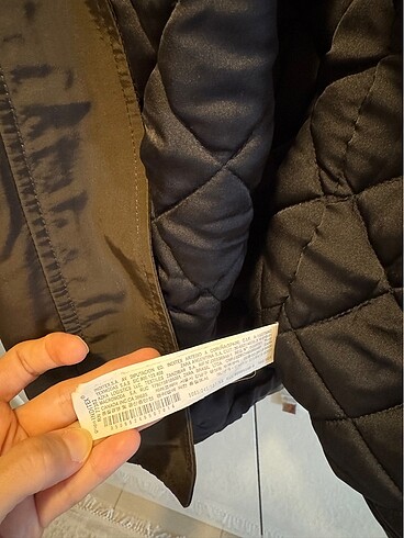 xs Beden haki Renk Zara kürklü mont
