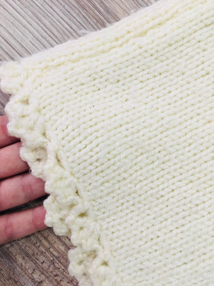 Kız Çocuk Beyaz Örgü Bohem Panço - Görsel 2