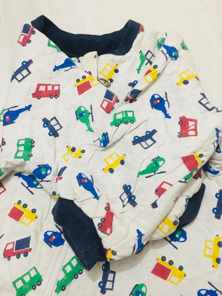 Renkli Fermuarlı Bebek Tulum - Görsel 3