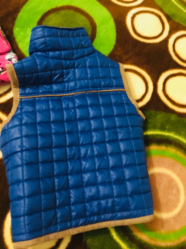 Erkek Çocuk Mavi Fermuarlı Yelek - Görsel 3