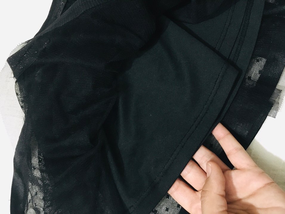 Kız Çocuk Siyah Fırfırlı Mini Etek tütü - Görsel 3