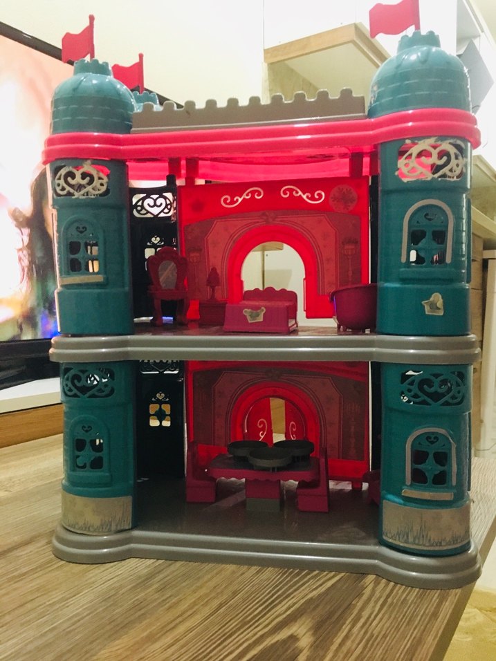 Renkli Pembe frozen  Prenses Şatosu Oyuncak Seti - Görsel 2