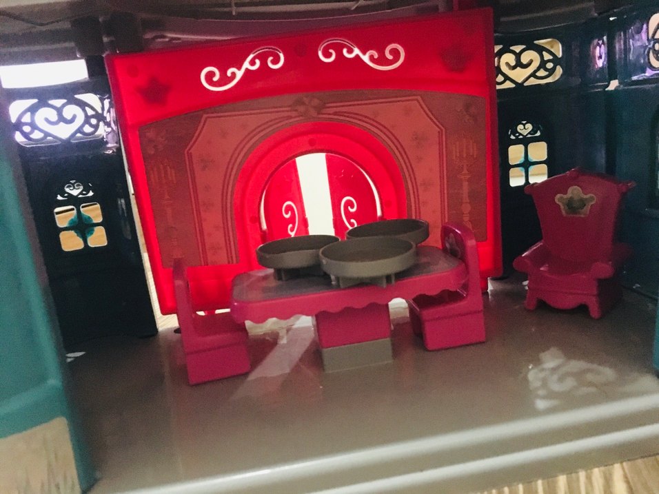 Renkli Pembe frozen  Prenses Şatosu Oyuncak Seti - Görsel 4