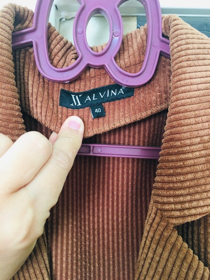 Kahverengi Kadın Süet Kemerli Uzun Kaban - Görsel 2