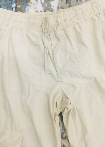LC Waikiki Bej Kadın Loose Fit Keten Pantolon